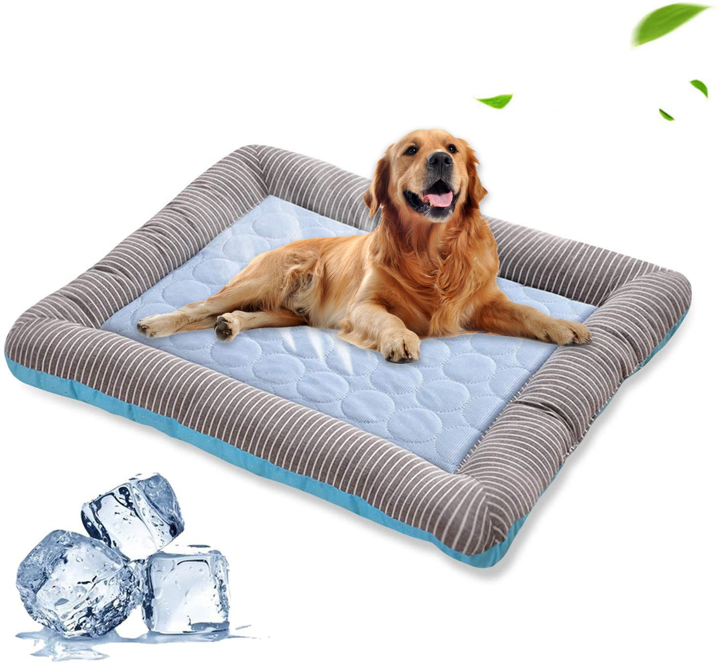 Kühlmatte für Hunde & Katzen – Sommer Kühlpad aus Ice Silk (atmungsaktiv & weich)
