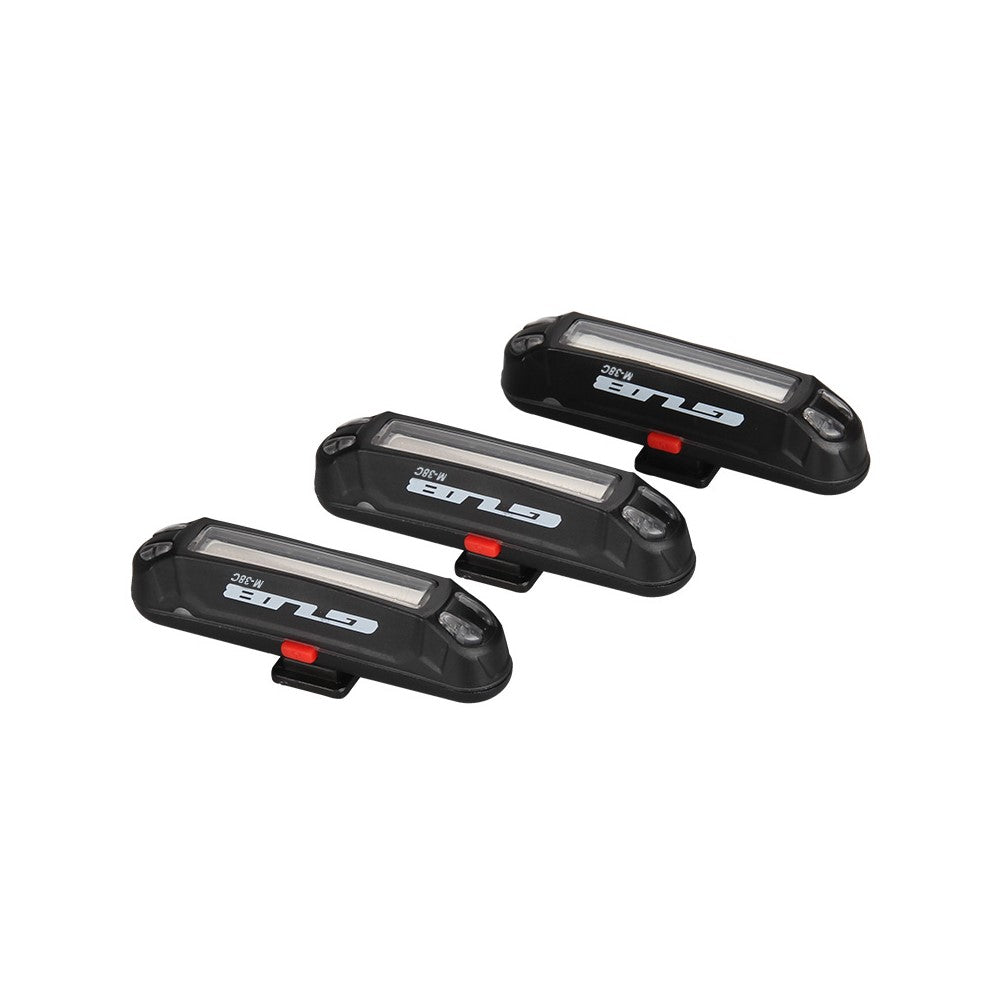 GUB M-38C Bicycle Bike LED Tail Light 3 Colors Warning Lamp USB Rechargeable Rear Light