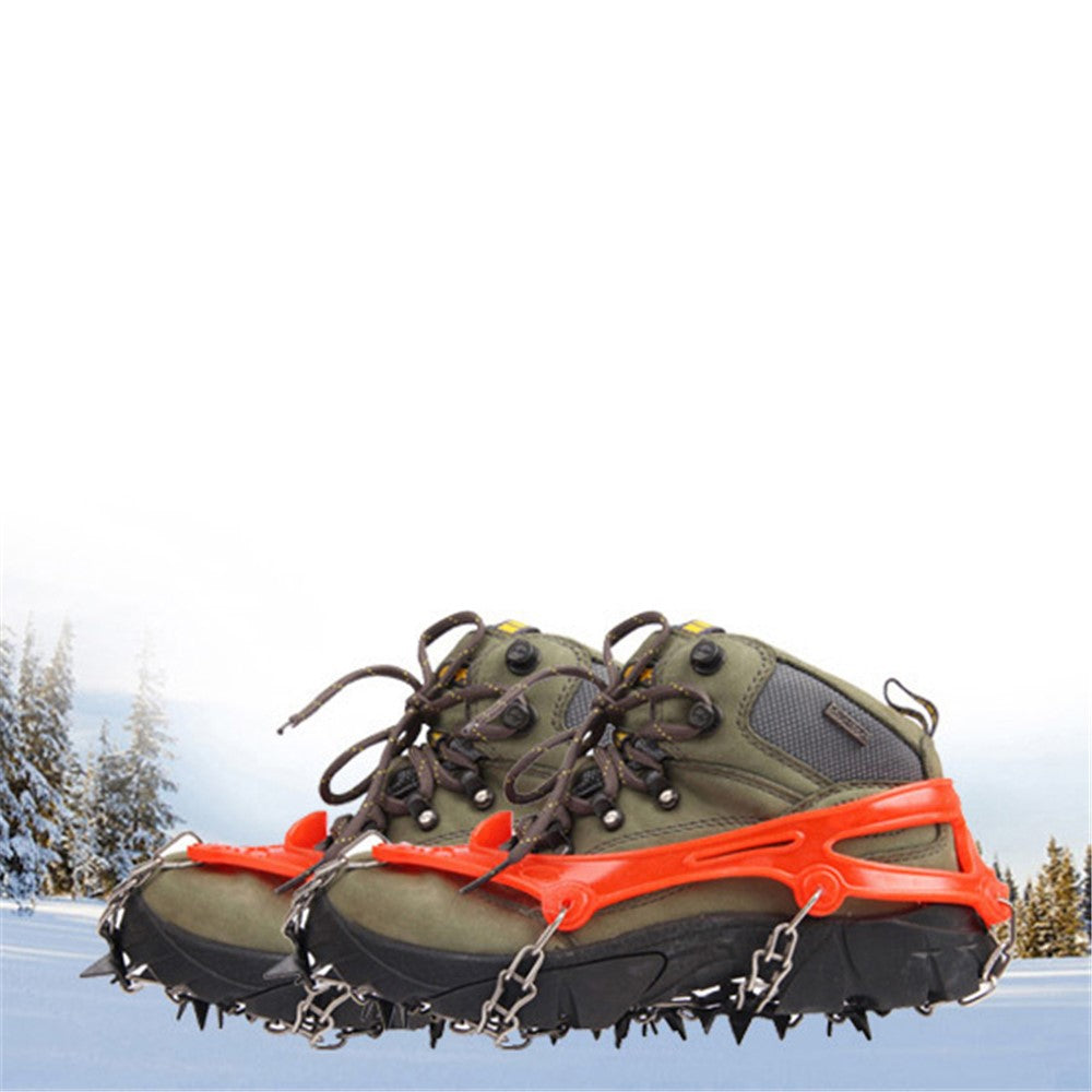 1 Pair HALIN 12 Teeth Steel Non-slip Shoe Cover Rock Climbing Outdoor Ice Crampons