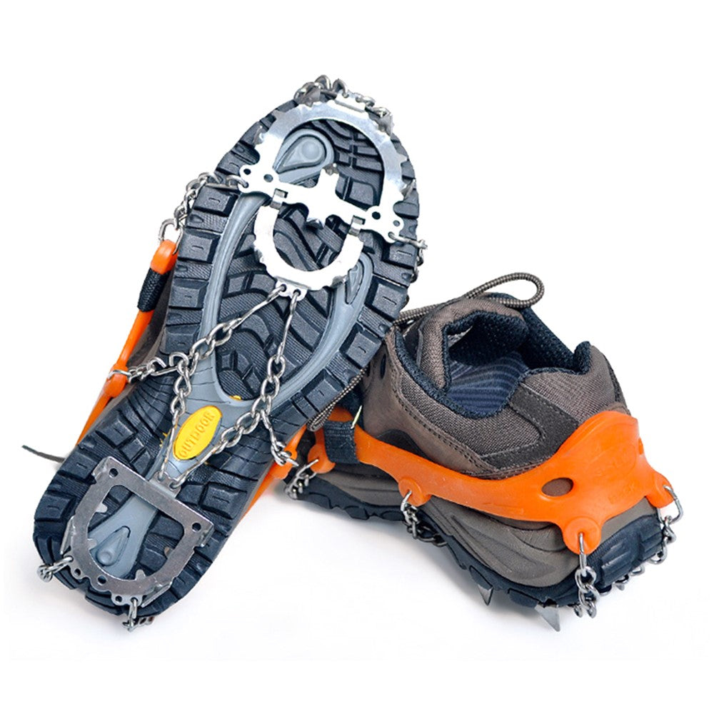 1 Pair HALIN 12 Teeth Steel Non-slip Shoe Cover Rock Climbing Outdoor Ice Crampons