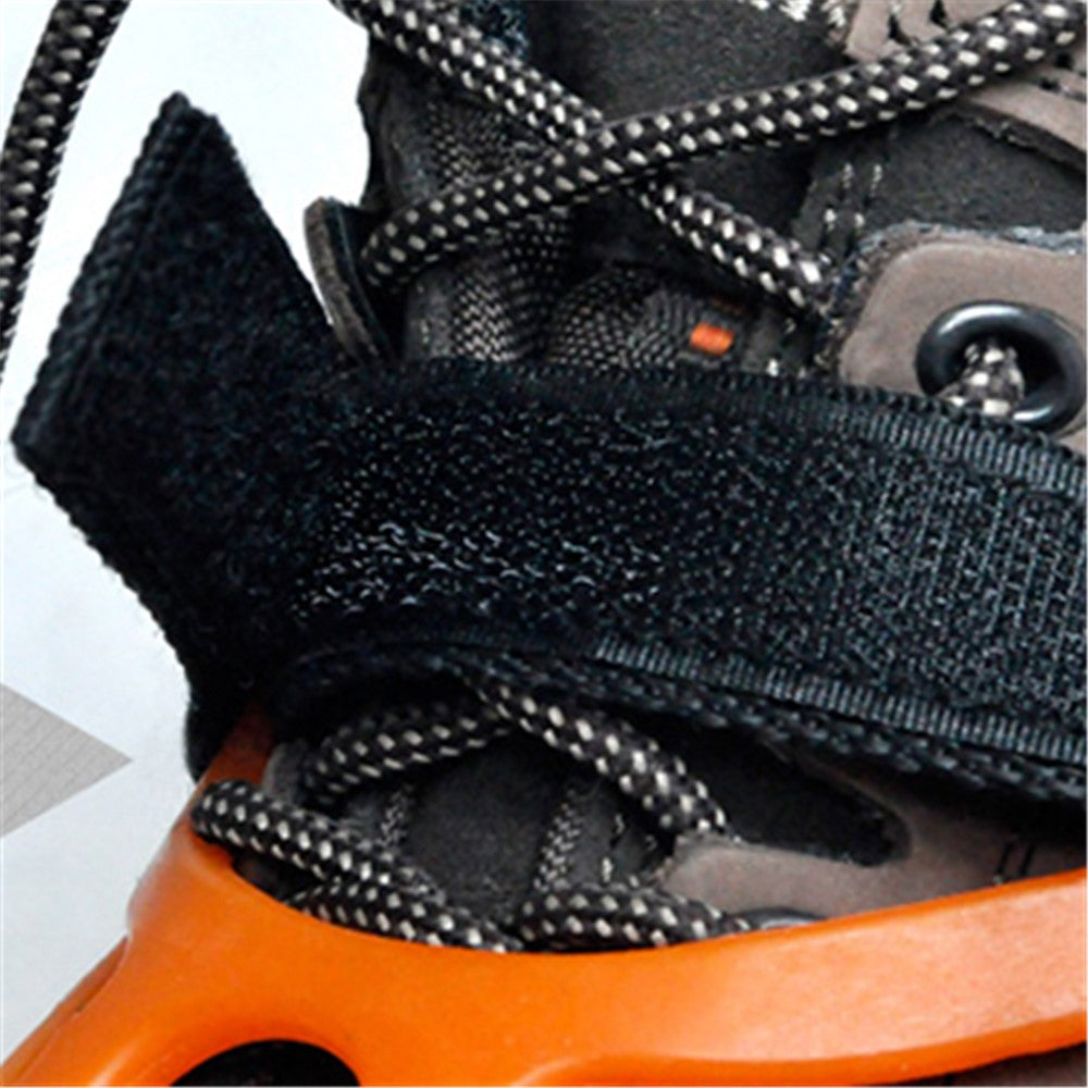 1 Pair HALIN 12 Teeth Steel Non-slip Shoe Cover Rock Climbing Outdoor Ice Crampons