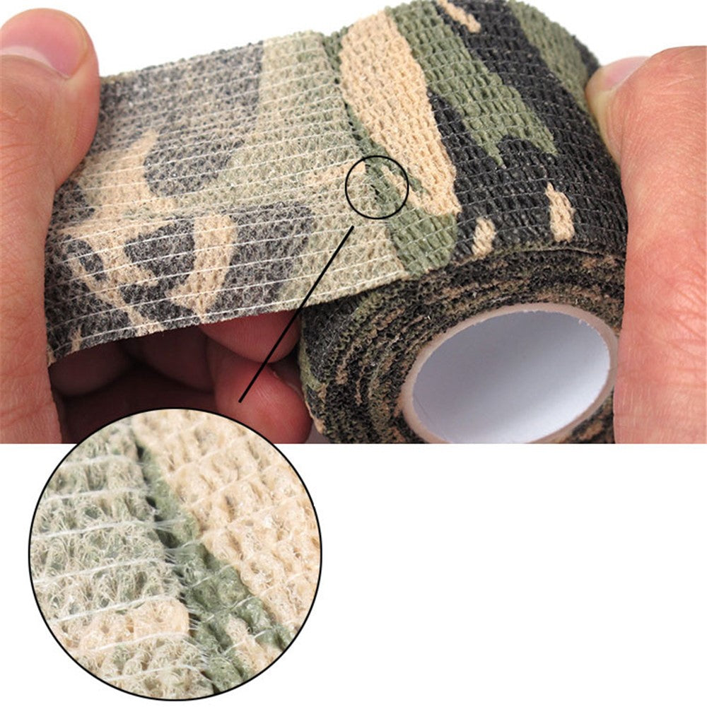 2Pcs/Set Camouflage Pattern Tape Self-adhesive Plaster Self-adhesive Tape