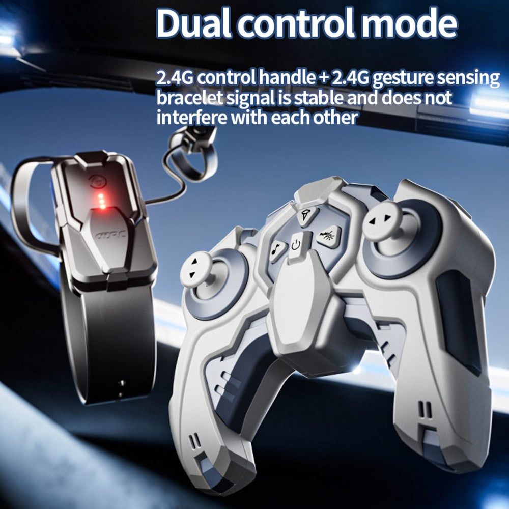4DRC Y6 8WD Spray RC Car Model Remote Control Stunt Vehicle with LED Light, 2 Batteries