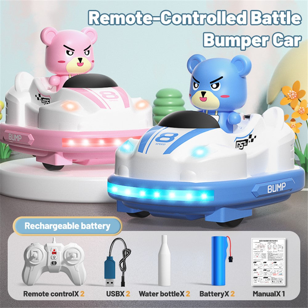 Q180 Double-Player Bumper Car Remote Control Battle Bump Car Toy Set
