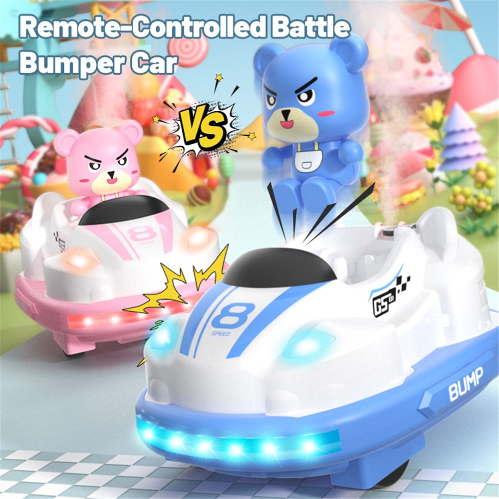 Q180 Double-Player Bumper Car Remote Control Battle Bump Car Toy Set