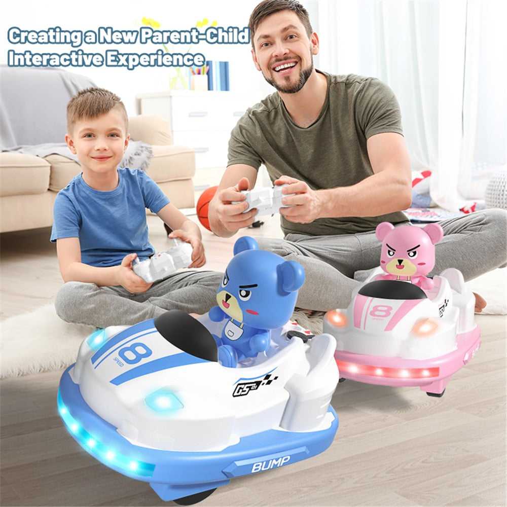 Q180 Double-Player Bumper Car Remote Control Battle Bump Car Toy Set