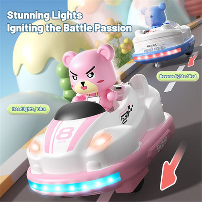 Q180 Double-Player Bumper Car Remote Control Battle Bump Car Toy Set