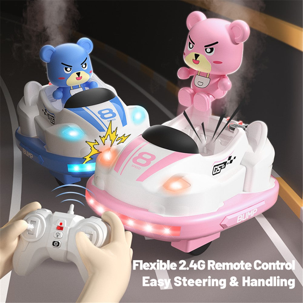 Q180 Double-Player Bumper Car Remote Control Battle Bump Car Toy Set