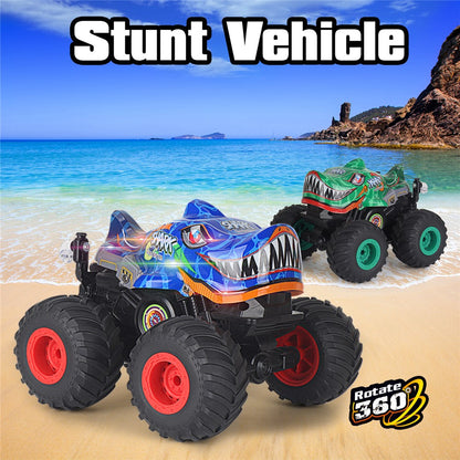 KY-S202B 1 / 20 Remote Control Toy Car Shark Head Design Stunt Car with Light and Music