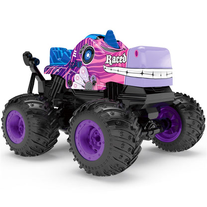 KY-S208A 1 / 20 Remote Control Car Cartoon Kids Stunt Car Toy with Light and Music