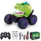 KY-S203A Cracked Pattern 1 / 20 Remote Control Toy Car Light Music Mist Spray Function Dinosaur Head Stunt Car