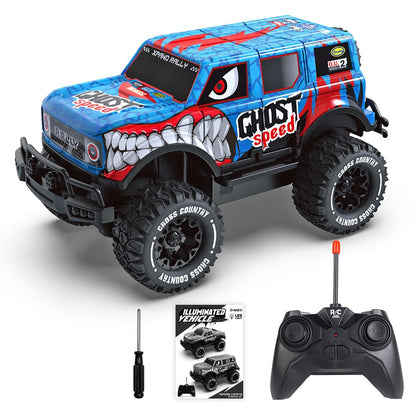 UJ99-Y203 1 / 20 2WD RC Car Children Toy Cool Light Effect Remote Control Car