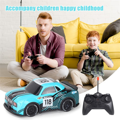 Q242 1 / 24 2WD RC Racing Car Cool Light Remote Control Car Children Toy