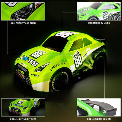 Q240 1 / 24 2WD Remote Control Racing Car Children Toy RC Car with Cool Light