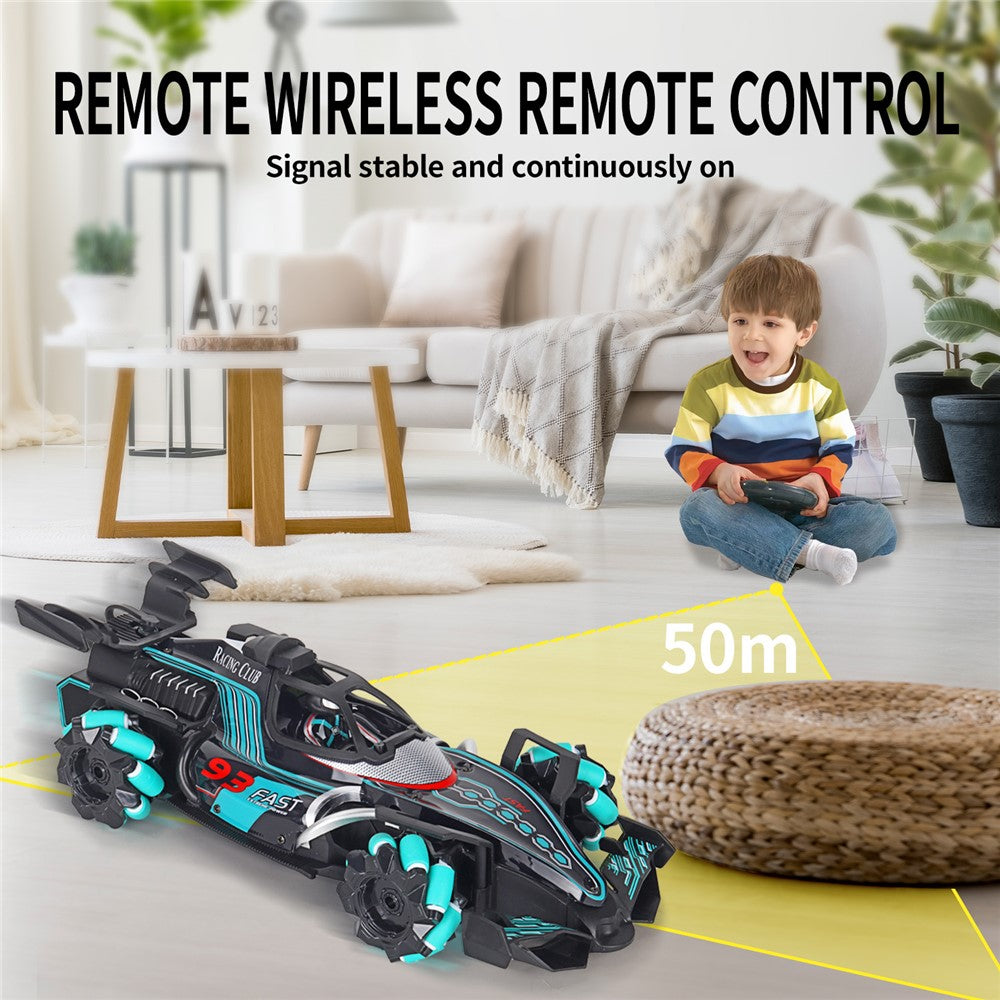 HD3377 1 / 14 RC Racing Car Toy Light Music Mist Spray Remote Control Car, Remote Controller + Gesture Sensing Controller