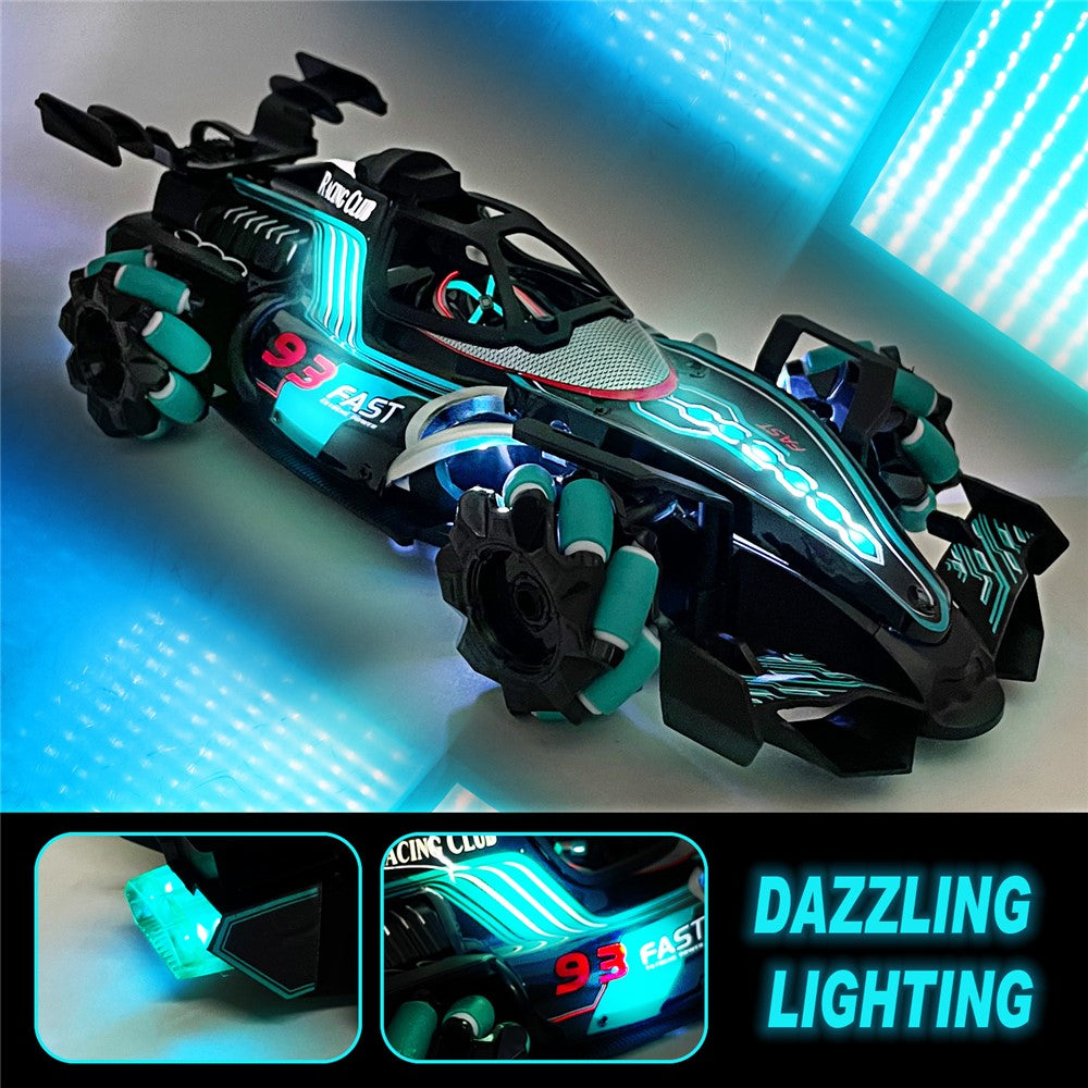 HD3377 1 / 14 RC Racing Car Toy Light Music Mist Spray Remote Control Car, Remote Controller + Gesture Sensing Controller