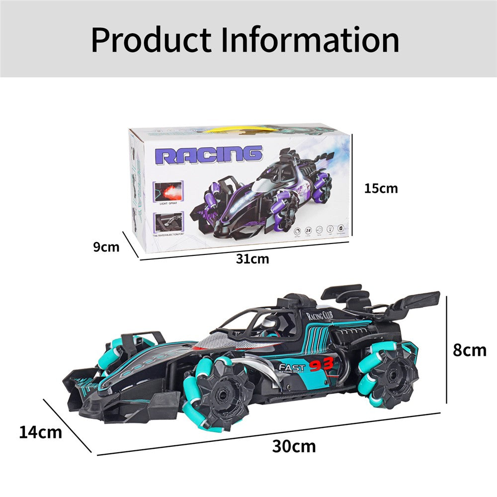 HD3377 1 / 14 RC Racing Car Toy Light Music Mist Spray Remote Control Car, Remote Controller + Gesture Sensing Controller