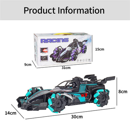 HD3377 1 / 14 RC Racing Car Toy Light Music Mist Spray Remote Control Car, Single Remote Controller
