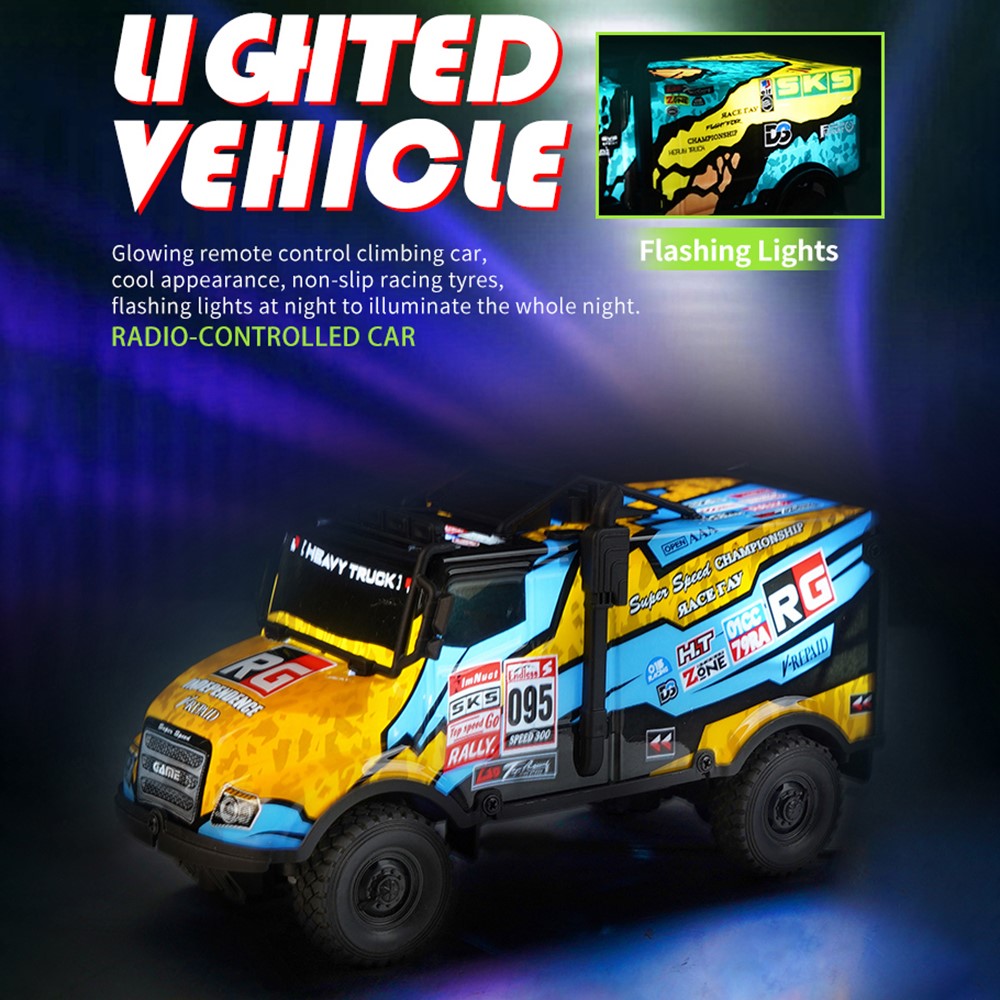 1 / 35 RC Truck Children Toy Cool Light Effect Remote Control Vehicle