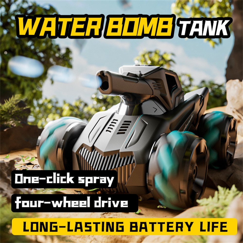 4DRC 4D-Y8 RC Tank Car 4WD Off-Road Water Bullet Shooter Dual Remote Control Dual Battery