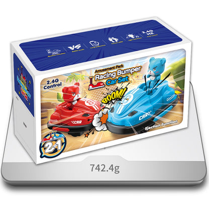 Q195 Double Player Bumper Car Remote Control Battle Bump Vehicles Interactive Toy ( Standard Version )