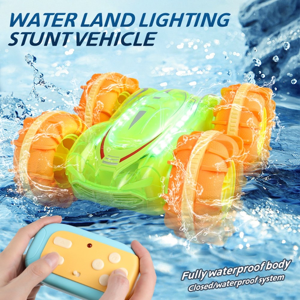 JC014 2.4G Remote Control Stunt Car Amphibious Vehicle Gift with 7 Color LED Lights (CE / CPC / EN71 / ASTM / CPSIA Certified)