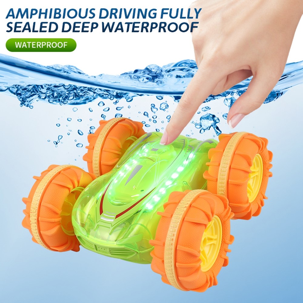 JC014 2.4G Remote Control Stunt Car Amphibious Vehicle Gift with 7 Color LED Lights (CE / CPC / EN71 / ASTM / CPSIA Certified)