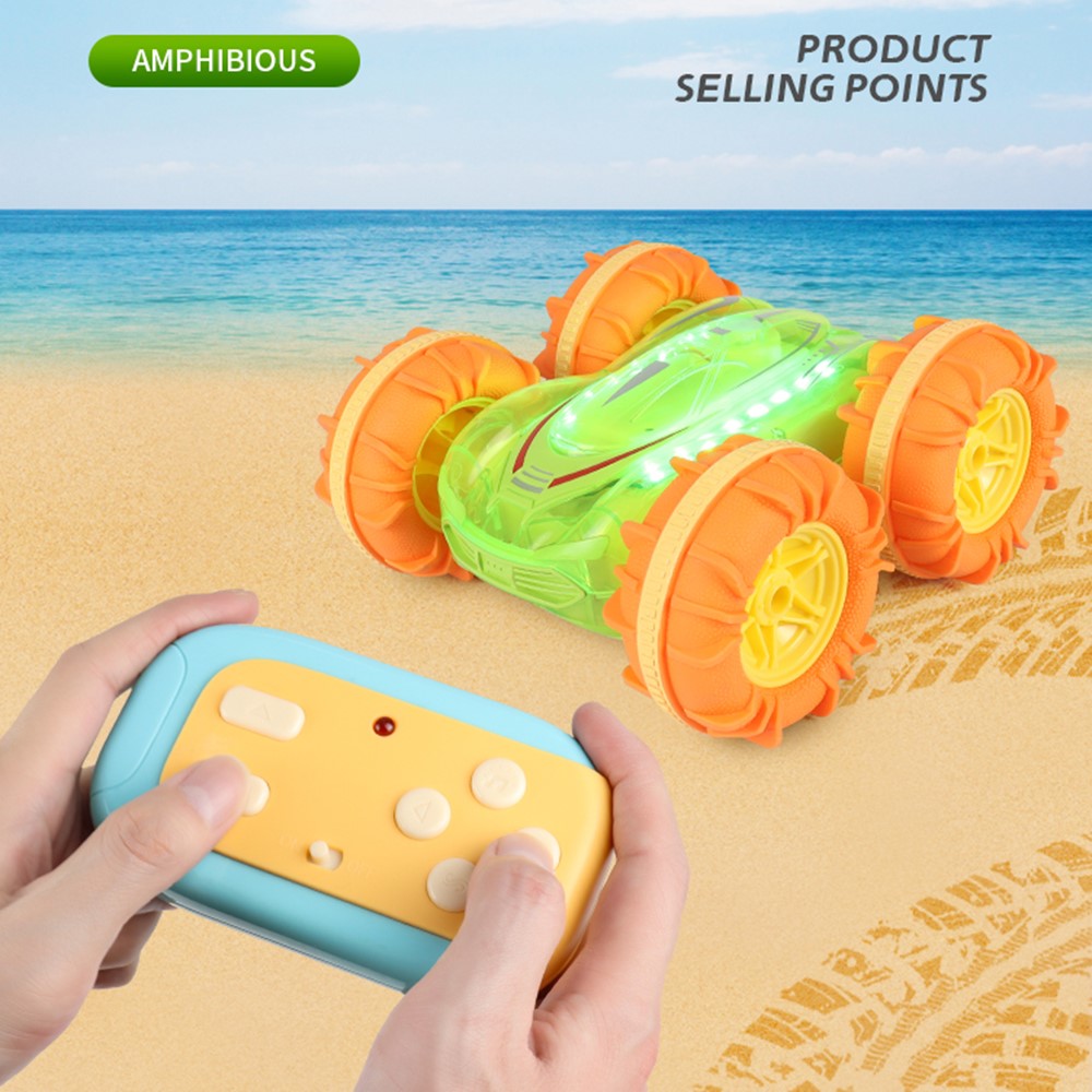 JC014 2.4G Remote Control Stunt Car Amphibious Vehicle Gift with 7 Color LED Lights (CE / CPC / EN71 / ASTM / CPSIA Certified)