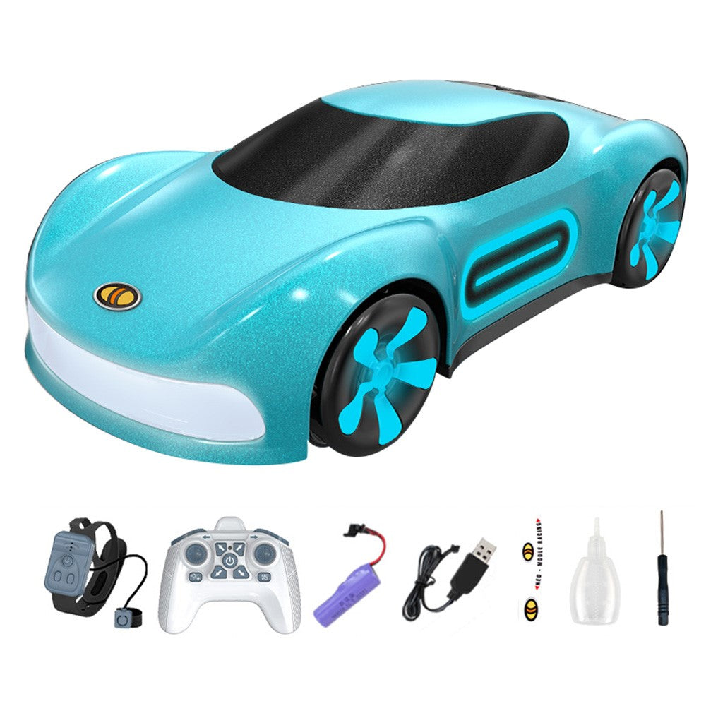 Q206 Style A Remote Control Sports Car with Light and Spray Simulated RC Vehicle , Handheld Remote + Watch Remote