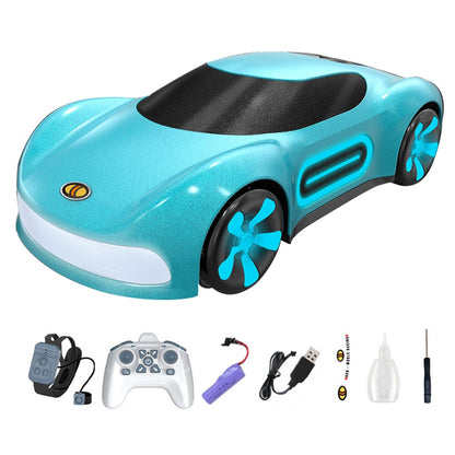 Q206 Style A Remote Control Sports Car with Light and Spray Simulated RC Vehicle , Handheld Remote + Watch Remote