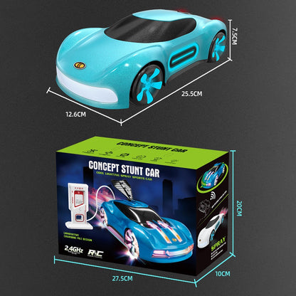 Q206 Style A Remote Control Sports Car with Light and Spray Simulated RC Vehicle , Handheld Remote + Watch Remote