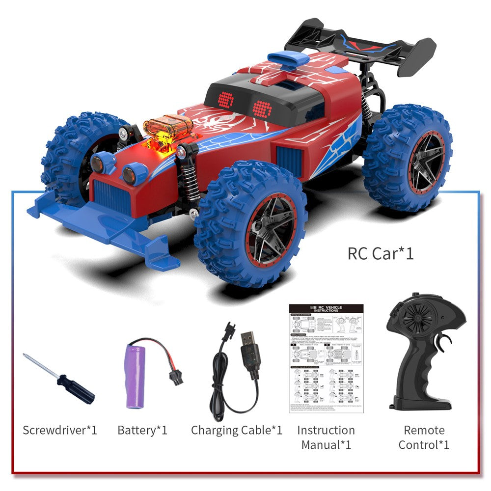 Q217 Style B 2.4G RC Car Remote Control Off Road High Speed Drift Racing Vehicle with LED Light, Single Battery