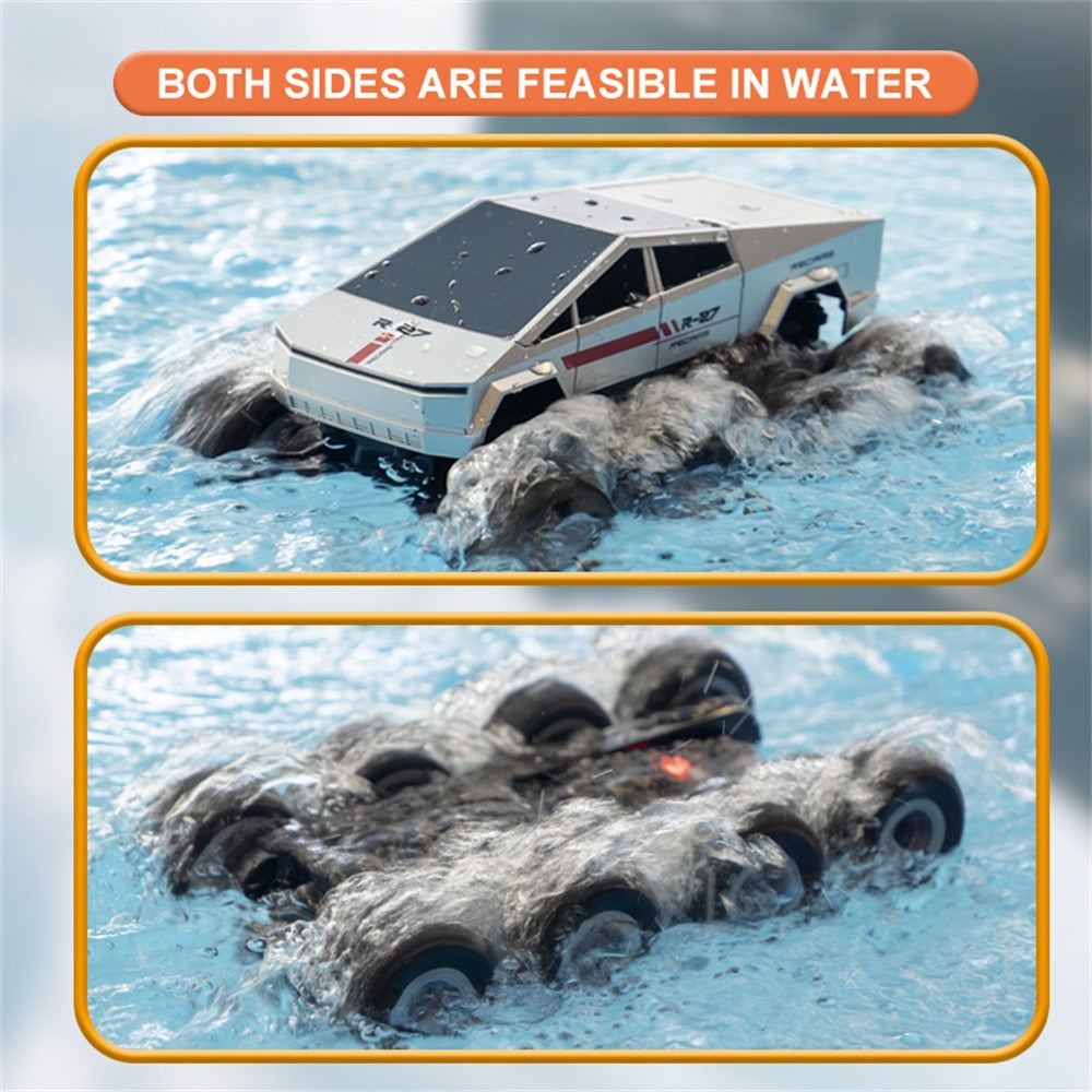 Q218 8WD Amphibious RC Car Waterproof 2.4G Remote Control Off-Road Crawler Vehicle, Dual Battery