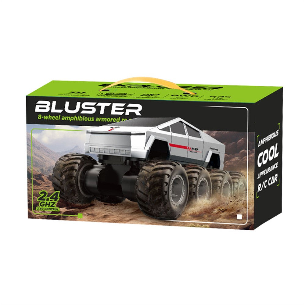Q218 8WD Amphibious RC Car Waterproof 2.4G Remote Control Off-Road Crawler Vehicle, Dual Battery