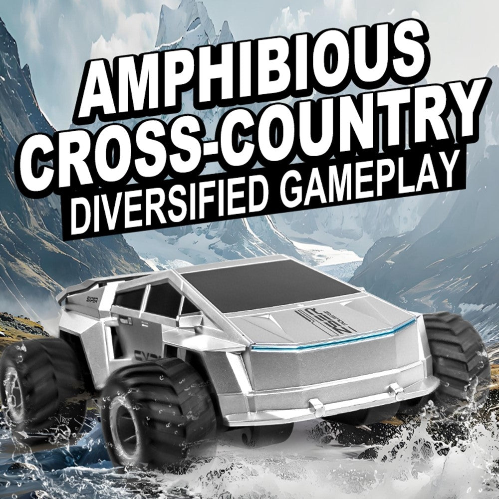 Q212 4WD Amphibious 2.4G RC Car 360 Degree Rotation Off Road Vehicle with Remote Control, 1 Battery