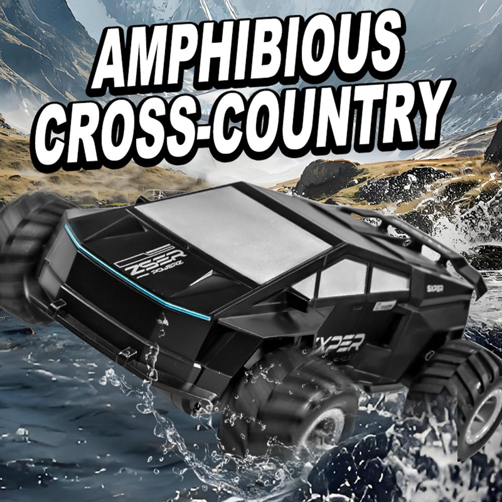 Q212 4WD Amphibious 2.4G RC Car 360 Degree Rotation Off Road Vehicle with Remote Control, 1 Battery