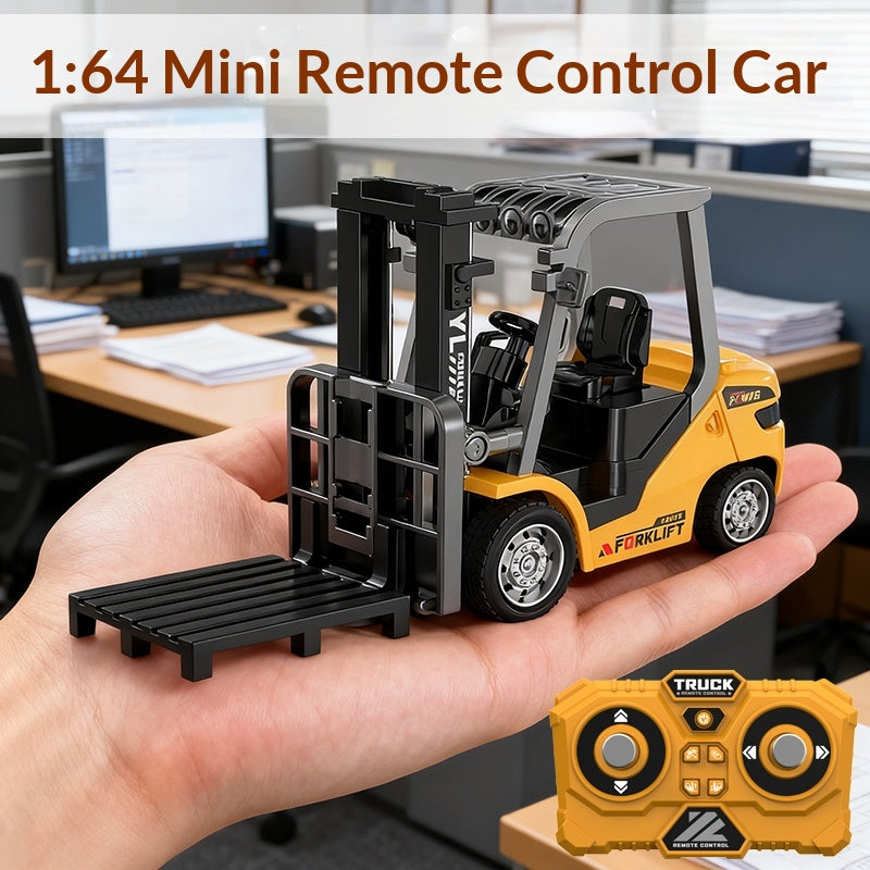 1:64 Mini RC Forklift with Light and Sound Variable Speed Remote Control Forklift Children Toy
