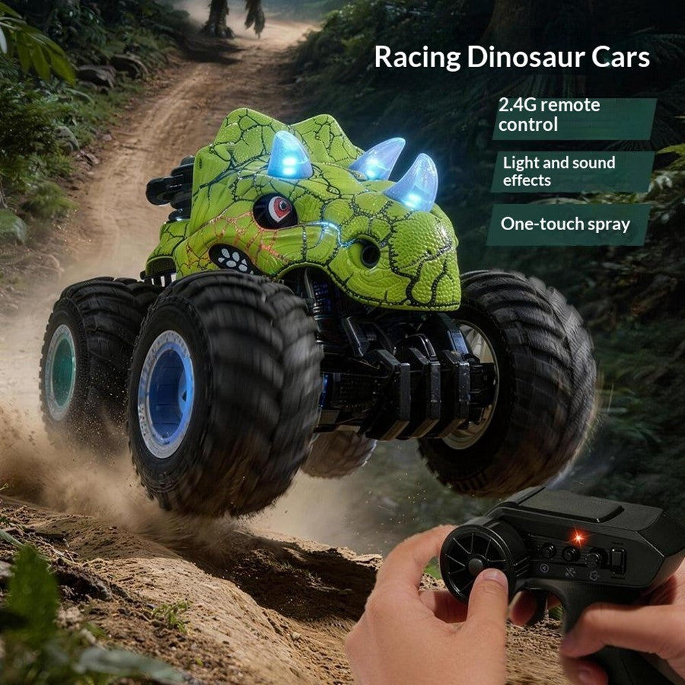 YL-134 2.4GHz Remote Control Bull Stunt Car Off-road Vehicle Boy Girl RC Toy with Water Mist Spray / Light