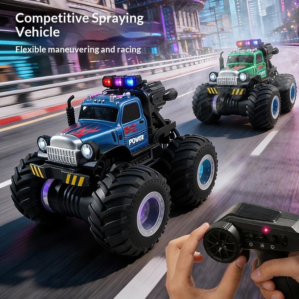 YL-131 2.4GHz Remote Control Stunt Car Off-road Vehicle Boy Girl RC Toy with Water Mist Spray / Light