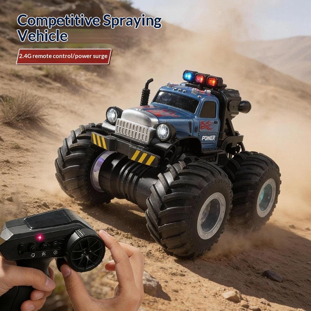 YL-131 2.4GHz Remote Control Stunt Car Off-road Vehicle Boy Girl RC Toy with Water Mist Spray / Light