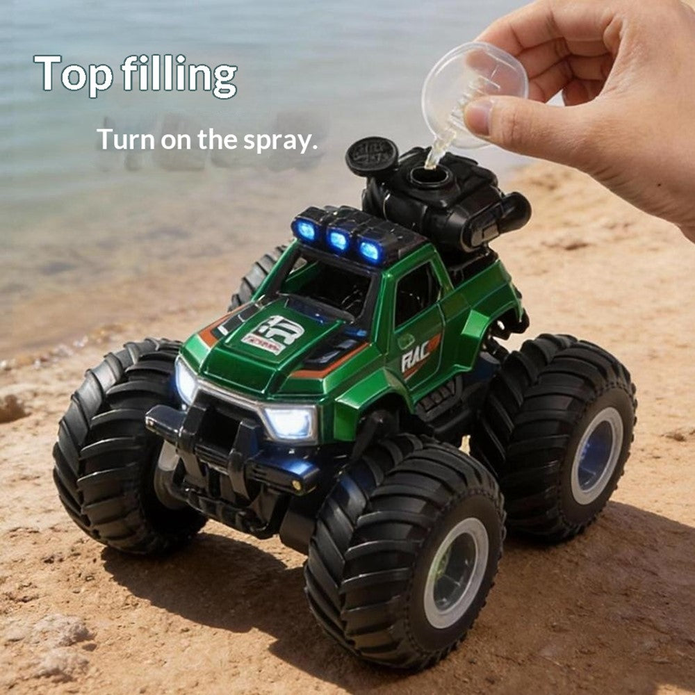 YL-131 2.4GHz Remote Control Stunt Car Off-road Vehicle Boy Girl RC Toy with Water Mist Spray / Light