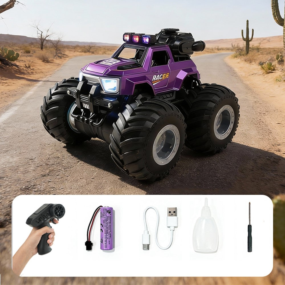 YL-131 2.4GHz Remote Control Stunt Car Off-road Vehicle Boy Girl RC Toy with Water Mist Spray / Light