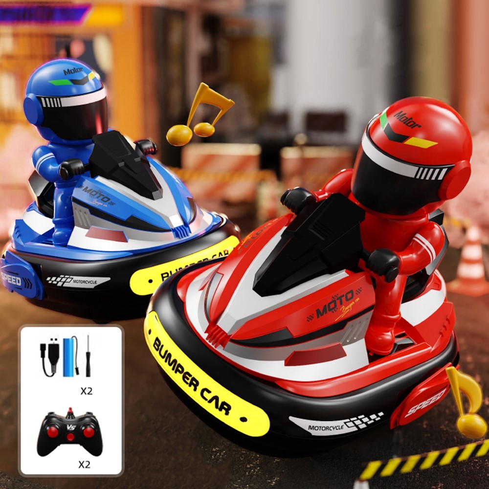 JXH111-429A 2Pcs 2.4G Remote Control Battle Bumper Car Parent-Child Interactive Car Toy