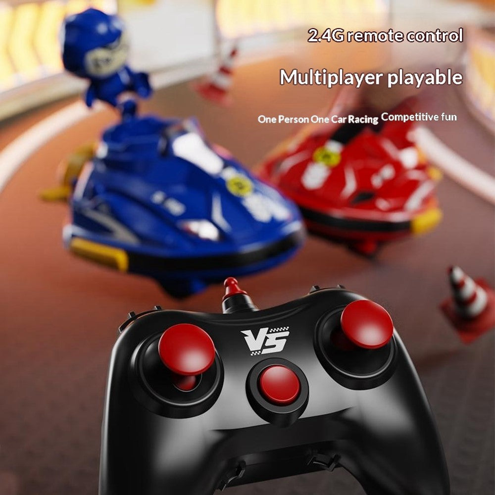 JXH111-429A 2Pcs 2.4G Remote Control Battle Bumper Car Parent-Child Interactive Car Toy