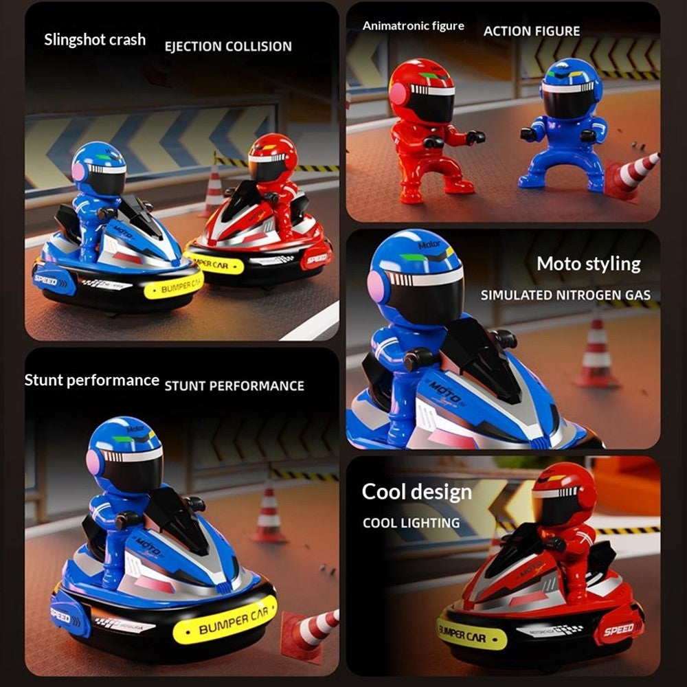JXH111-429A 2Pcs 2.4G Remote Control Battle Bumper Car Parent-Child Interactive Car Toy
