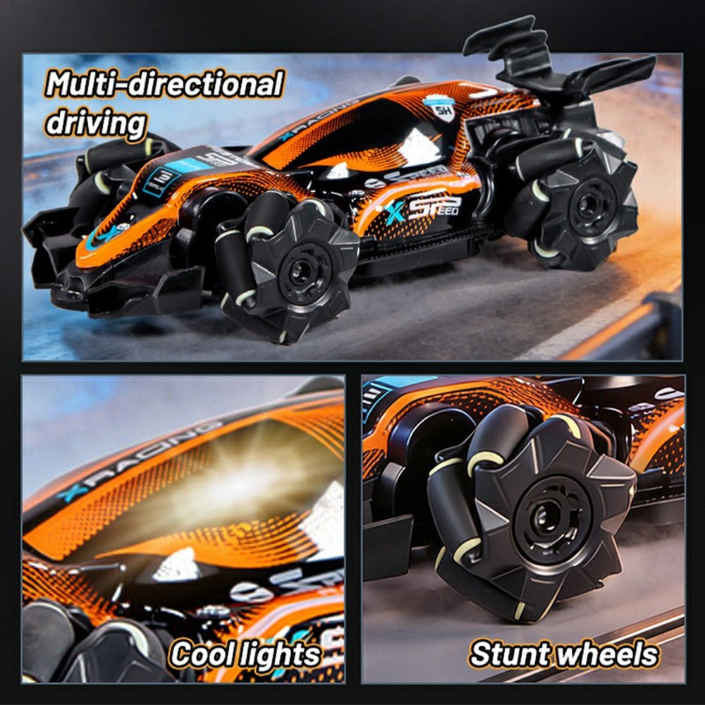 Q239 RC Stunt Car 360 Degrees Rotation Drift Formula Electric Car Toy 2.4G Remote Control Toy for Kids Adults