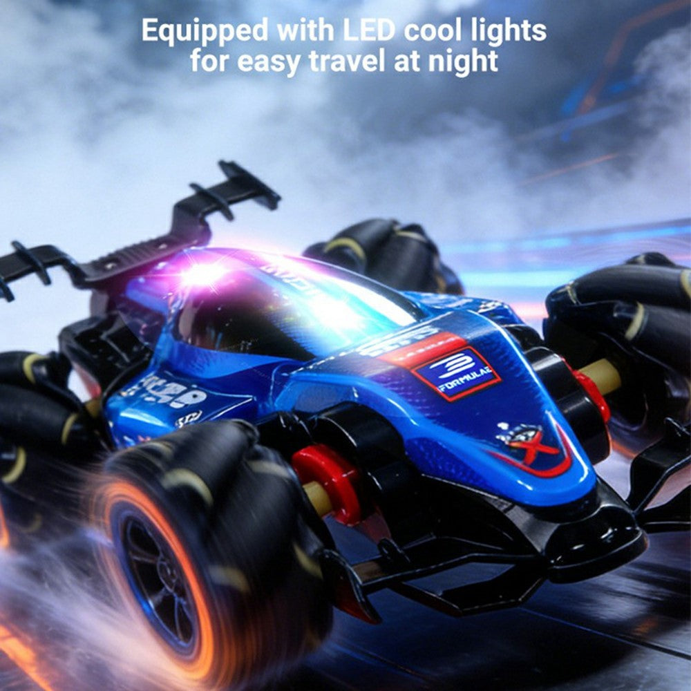 Q239 RC Stunt Car 360 Degrees Rotation Drift Formula Electric Car Toy 2.4G Remote Control Toy for Kids Adults
