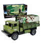 Four-Channel Remote Control Truck Model Toys Simulation Electric Car Toy Military RC Transport Vehicle