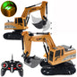 1027 RC Trucks Mini Remote Control Bulldozer 1:24 6CH Tractor Engineering Car with Light Sound