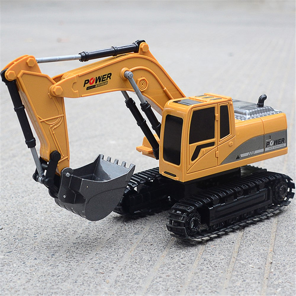 1027 RC Trucks Mini Remote Control Bulldozer 1:24 6CH Tractor Engineering Car with Light Sound